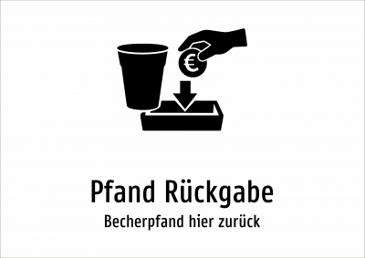Pfand Rückgabe - Becherpfand hier zurück