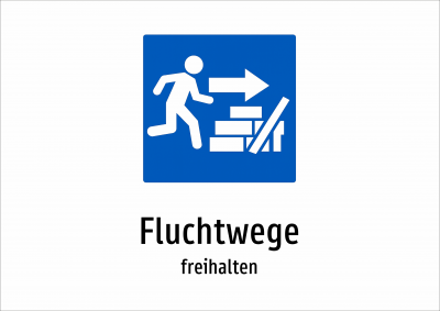 Fluchtwege - freihalten