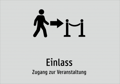 Einlass - Zugang zur Veranstaltung