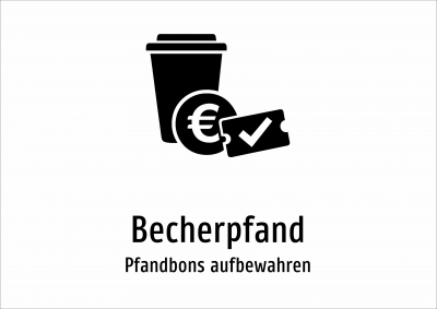 Becherpfand - Pfandbons aufbewahren