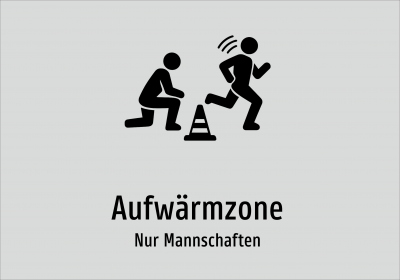Aufwärmzone - Nur Mannschaften