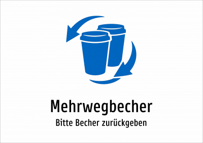 Mehrwegbecher - Bitte Becher zurückgeben