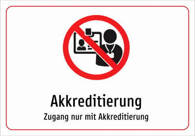 Akkreditierung - Zugang nur mit Akkreditierung