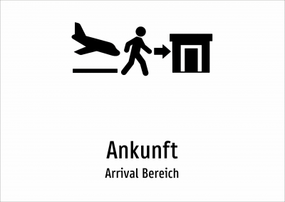 Ankunft - Arrival Bereich