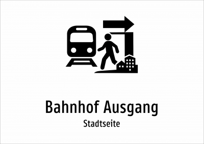 Bahnhof Ausgang - Stadtseite