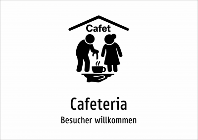 Cafeteria - Besucher willkommen