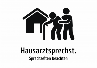 Hausarztsprechst. - Sprechzeiten beachten