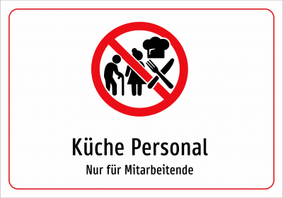 Küche Personal - Nur für Mitarbeitende