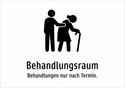 Behandlungsraum - Behandlungen nur nach Termin.