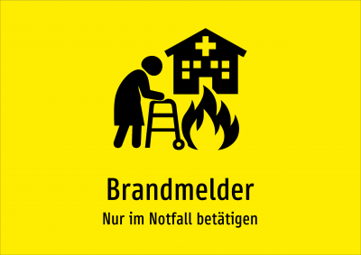 Brandmelder - Nur im Notfall betätigen