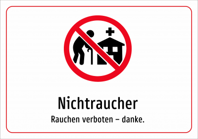 Nichtraucher - Rauchen verboten – danke.