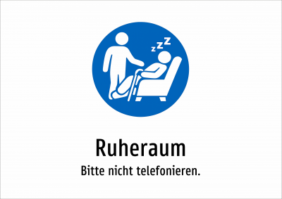 Ruheraum - Bitte nicht telefonieren.
