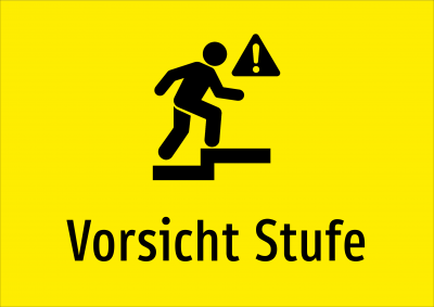 Vorsicht Stufe