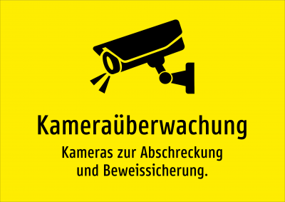 Kameraüberwachung - Kameras zur Abschreckung und Beweissicherung.