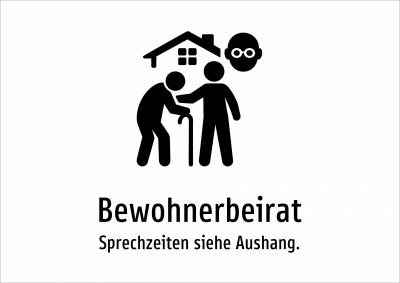 Bewohnerbeirat - Sprechzeiten siehe Aushang.