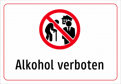 Alkohol verboten