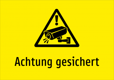 Achtung gesichert