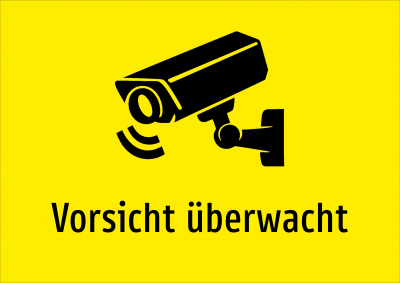 Vorsicht überwacht