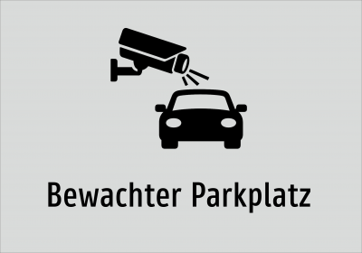 Bewachter Parkplatz