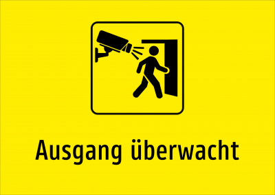 Ausgang überwacht