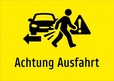 Achtung Ausfahrt