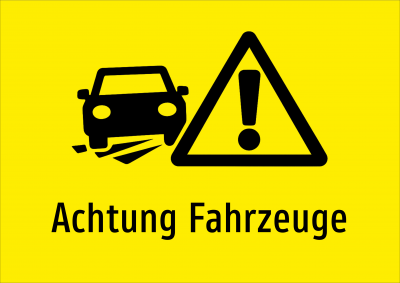 Achtung Fahrzeuge