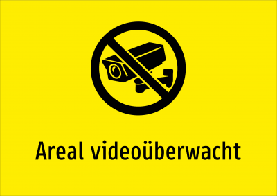 Areal videoüberwacht