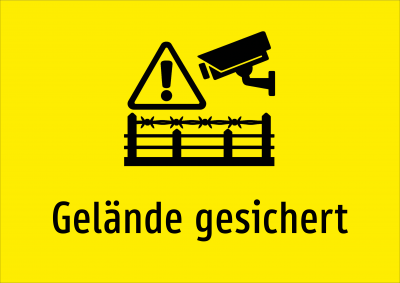 Gelände gesichert