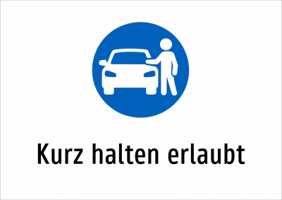 Kurz halten erlaubt