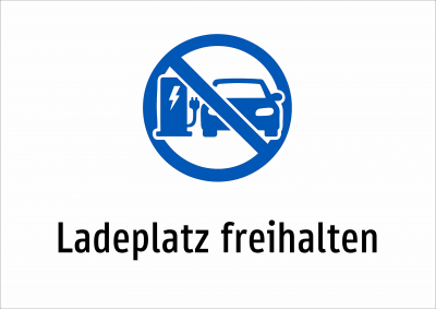 Ladeplatz freihalten