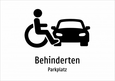 Behinderten - Parkplatz