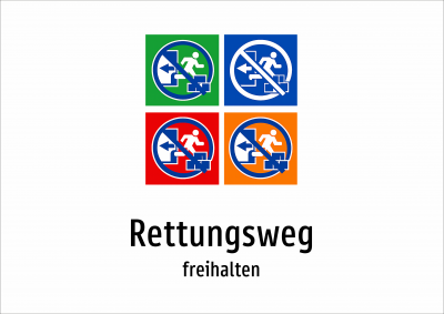 Rettungsweg - freihalten