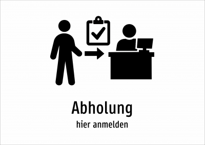 Abholung - hier anmelden
