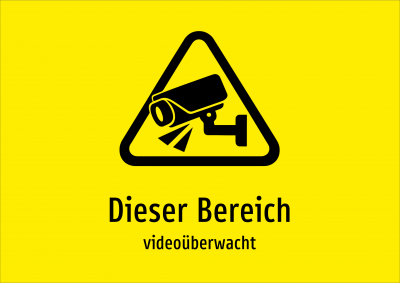 Dieser Bereich - videoüberwacht