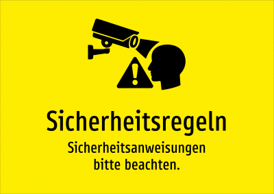Sicherheitsregeln - Sicherheitsanweisungen bitte beachten.