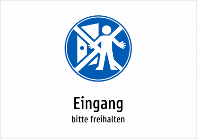 Eingang - bitte freihalten