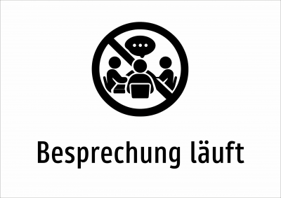 Besprechung läuft
