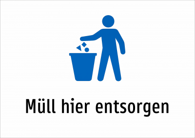 Müll hier entsorgen