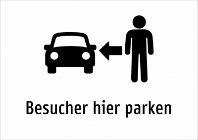 Besucher hier parken