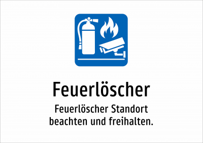 Feuerlöscher - Feuerlöscher Standort beachten und freihalten.