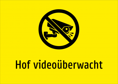 Hof videoüberwacht