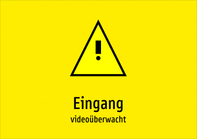 Eingang - videoüberwacht