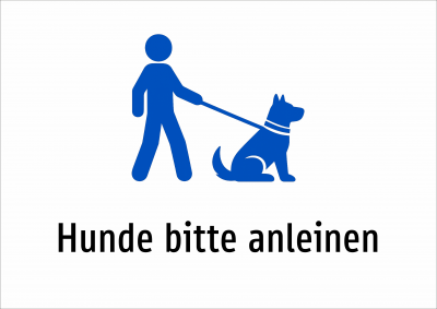 Hunde bitte anleinen