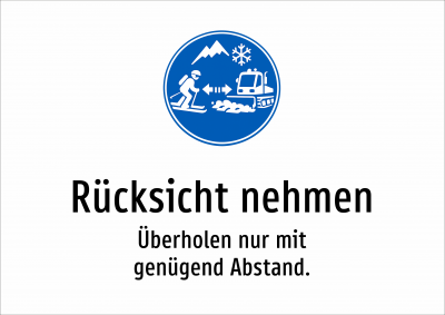 Rücksicht nehmen - Überholen nur mit genügend Abstand.