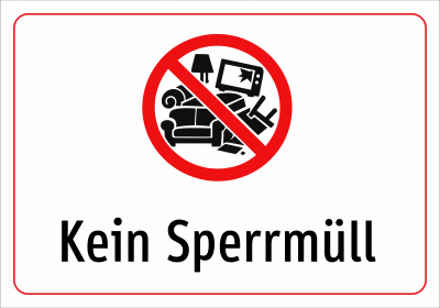 Kein Sperrmüll