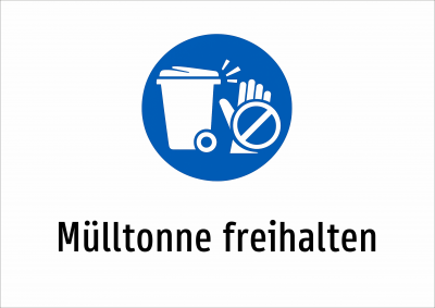 Mülltonne freihalten
