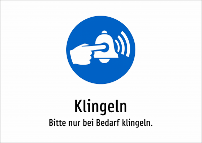Klingeln - Bitte nur bei Bedarf klingeln.