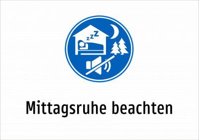 Mittagsruhe beachten