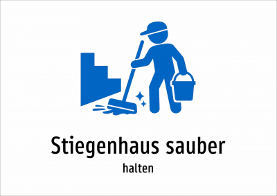 Stiegenhaus sauber - halten