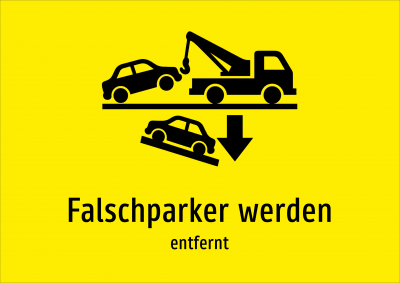 Falschparker werden - entfernt